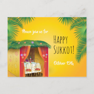 Fiesta de la Fiesta de Sukkot Invitación a la Sukk