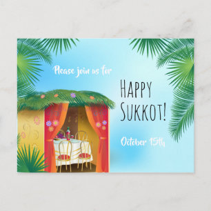 Fiesta de la Fiesta de Sukkot Invitación a la Sukk