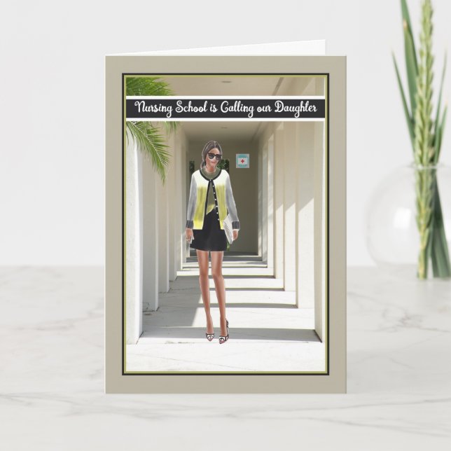 Fiesta de la hija sale para la tarjeta escolar de  (Anverso)