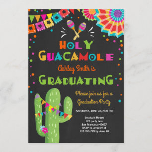 Fiesta de la invitación a graduación de Holy Guaca