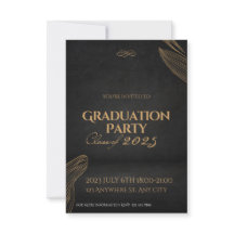 Fiesta de la invitación a graduación elegante de c