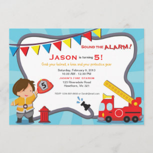 Fiesta de la invitación del bombero/de la