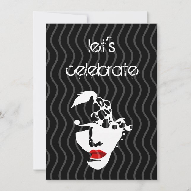 fiesta de la invitación del cumpleaños (Anverso)