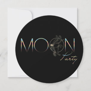Fiesta de la Luna - Tarjeta de invitación