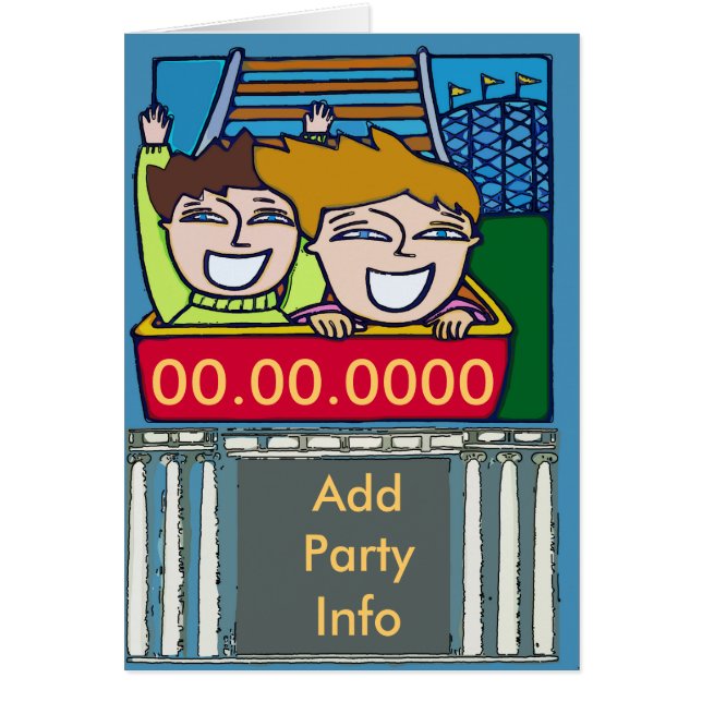 Fiesta de la montaña rusa de rodillos (Frente)