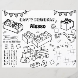 Fiesta de la página de color de cumpleaños de los