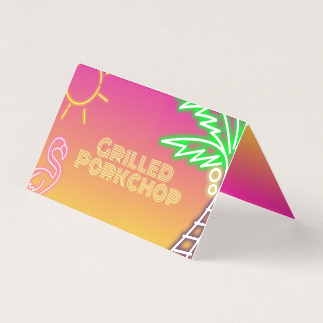 Fiesta de la piscina - Etiqueta de la comida amari (Anverso)