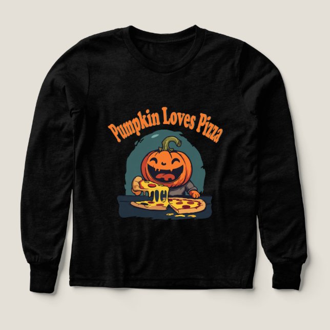 Fiesta de la pizza de calabaza - Gracioso diseño d (Diseño frontal)