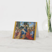 Fiesta de la Rosa 1506 Tarjeta de Albrecht Dürer
