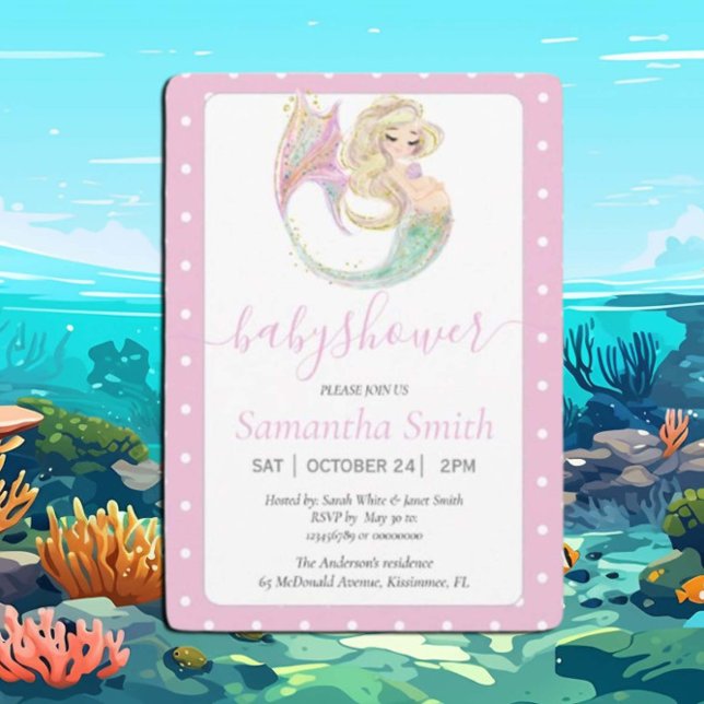 Fiesta de la sirena rubia Baby Shower. Bajo El Mar (Subido por el creador)
