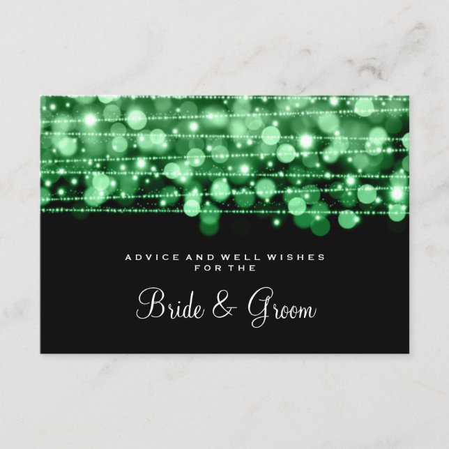 Fiesta de la tarjeta de consejo del boda Sparkles  (Anverso)