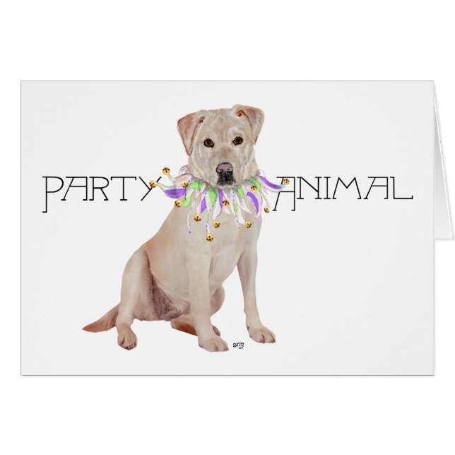 Fiesta de Labrador Retriever Amarillo (Anverso (Horizontal))