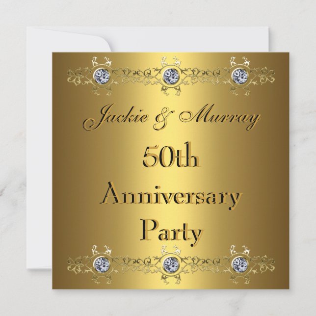 Fiesta de las invitaciones de oro a los 50 años (Anverso)