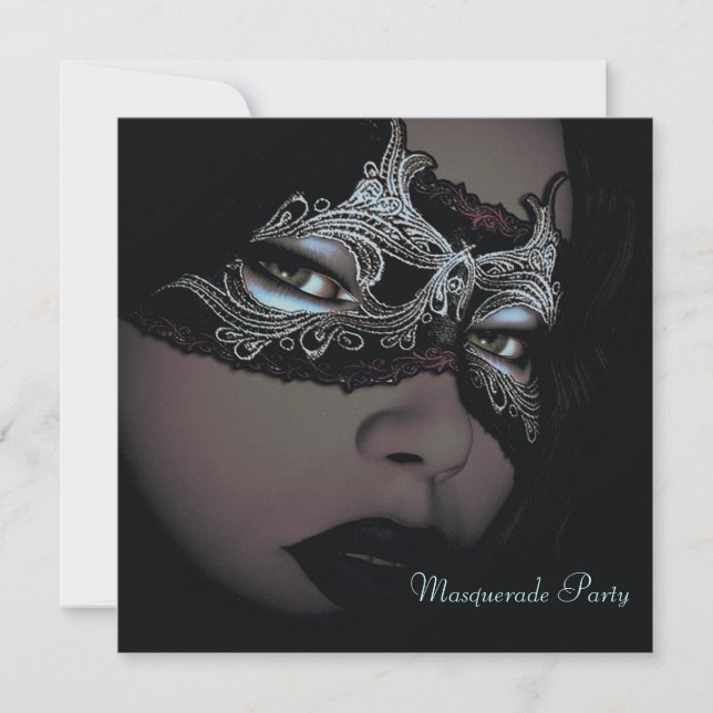 Fiesta de Masquerade - invitación (Anverso)
