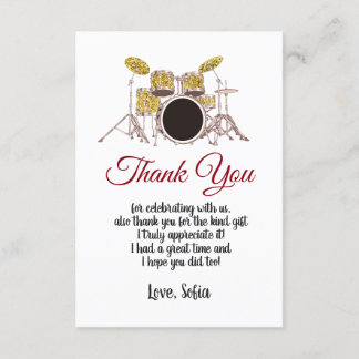 fiesta de música, adulto con batería, tarjeta de a