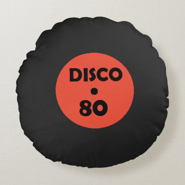 Fiesta de música disco de almohada redonda de plaq (Anverso)
