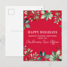 Fiesta de Navidad con flores personalizadas