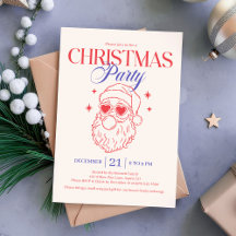 Fiesta de Navidad de Cool Retro Santa