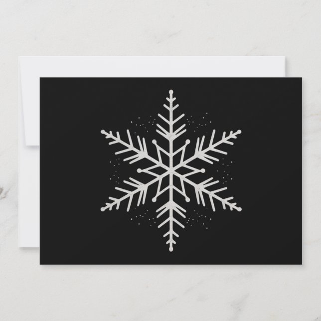 Fiesta de Navidad de copo de nieve Regalo de invie (Anverso)