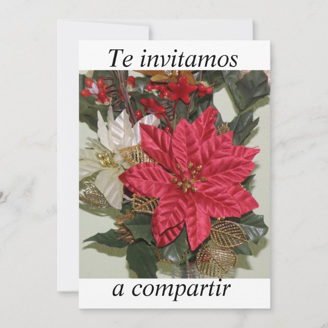fiesta de Navidad del invitacion (Anverso)