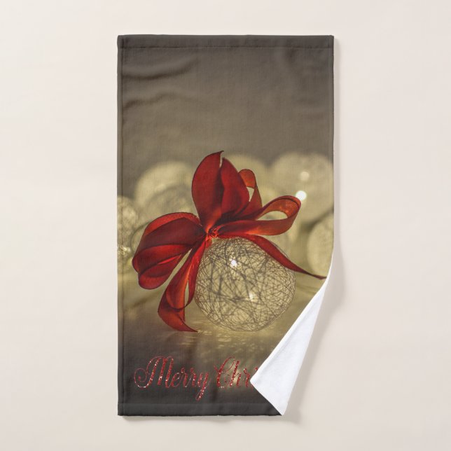 Fiesta de Navidad - Elegantes Bolas de Navidad con (Toalla de mano)