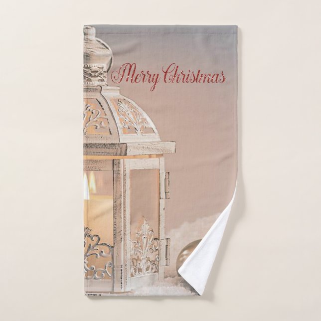 Fiesta de Navidad - Elegantes Bolas de Navidad, Fa (Toalla de mano)