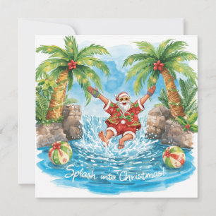Fiesta de Navidad en la piscina con Papá Noel en H