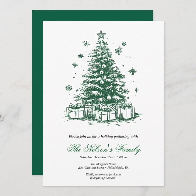 Fiesta de Navidad Holiday Holly (Anverso / Reverso)