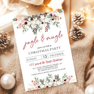 Fiesta de Navidad Jingle & Mingle con Acuarela Ele