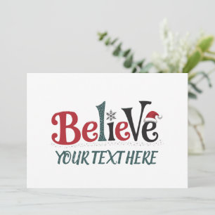 Fiesta de Navidad Personalizada Familia Believe