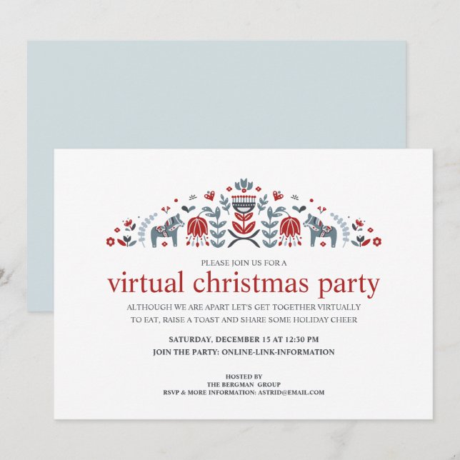 Fiesta de Navidad Virtual Caballo Dala Arte Popula (Anverso / Reverso)