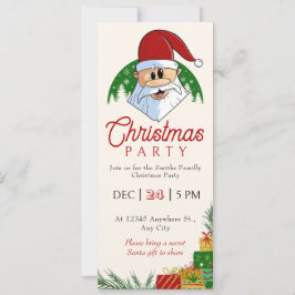 Fiesta de Navidades bonitos Santa Festive Elegante