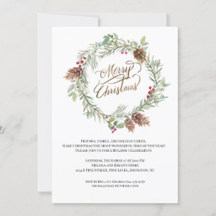 Fiesta  de Navidades de Berry Rojas de Winter Pine