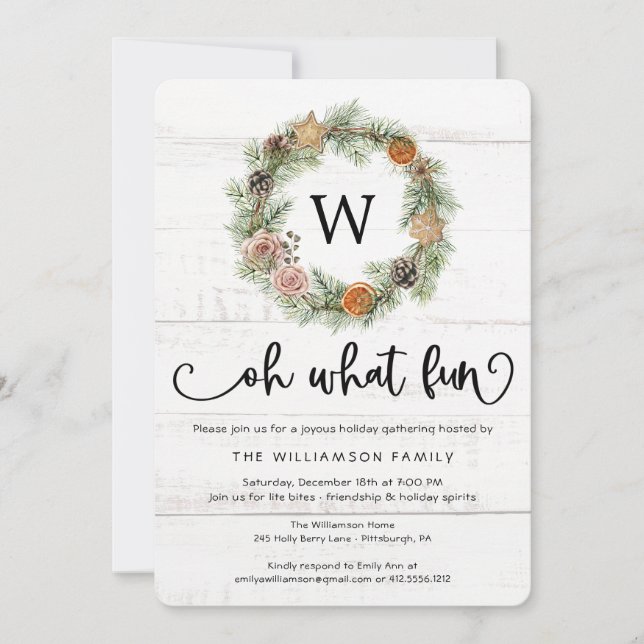 Fiesta de Navidades de madera con problemas de col (Anverso)