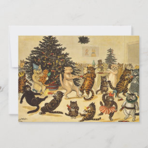 Fiesta de Navidades del gato - Louis Wain