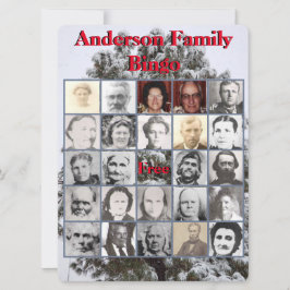 Fiesta de Navidades familiares Foto Bingo Snowy Tr