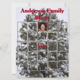 Fiesta de Navidades familiares Foto Bingo Snowy Tr