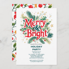 Fiesta de Navidades merry y brillantes