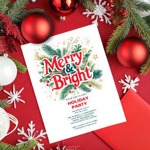 Fiesta de Navidades merry y brillantes