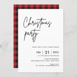 Fiesta de Navidades modernos | Invitación a cenar