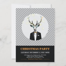 Fiesta de Navidades modernos, invitaciones para fi