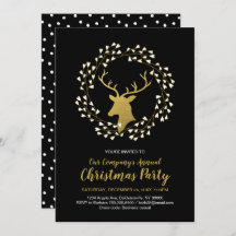 Fiesta de Navidades modernos, invitaciones para fi