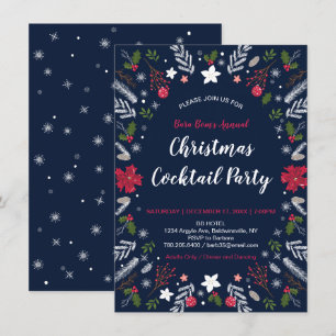Fiesta de Navidades modernos, invitaciones para fi