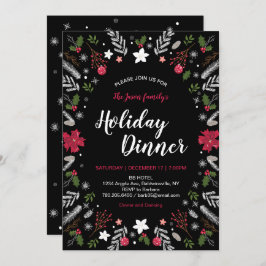 Fiesta de Navidades modernos, invitaciones para fi