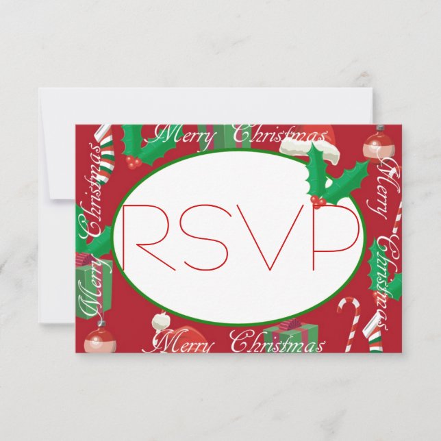 Fiesta de navidades RSVP (Anverso)