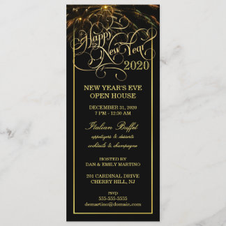 Fiesta de Noche Vieja - invitaciones formales