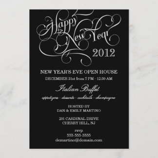 Fiesta de Nochevieja - Elegantes invitaciones form