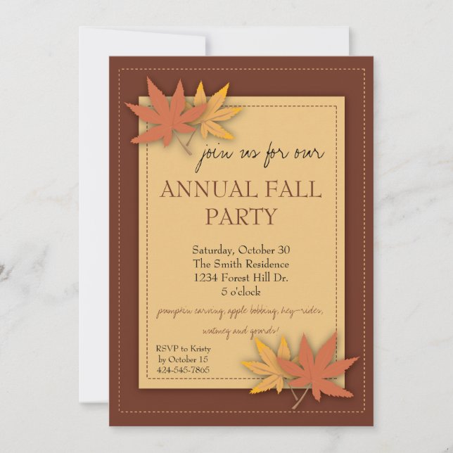 Fiesta de otoño deja la invitación (Anverso)