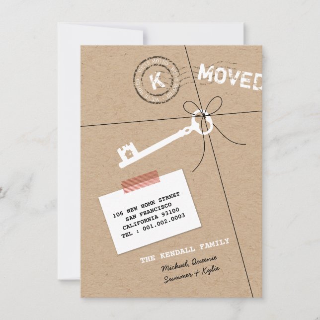 Fiesta de paquete y Invitación móvil de la casa cl (Anverso)