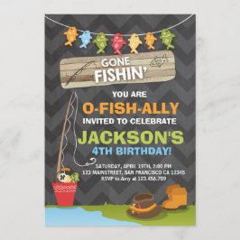 Fiesta de Pesca Invitación a Cumpleaños